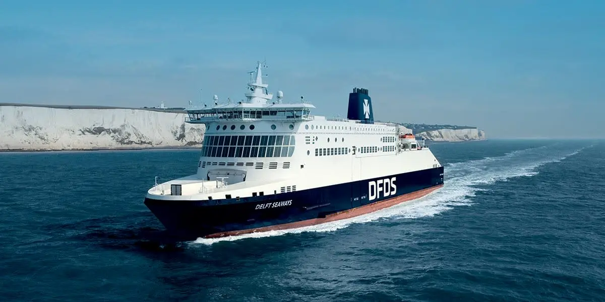 DFDS Ferry on the English Channel